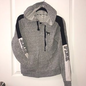 Grey full zip sweatshirt